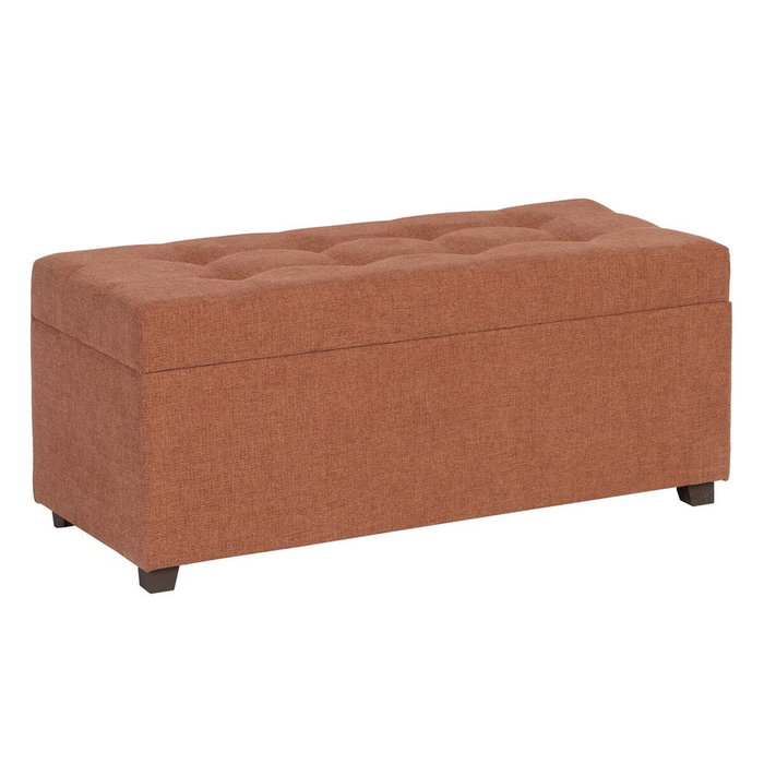 BigBuy Home Coffre Banc Rouge Foncé