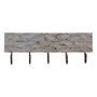 BigBuy Home Portemanteau Mural en Métal et Bois de Manguier