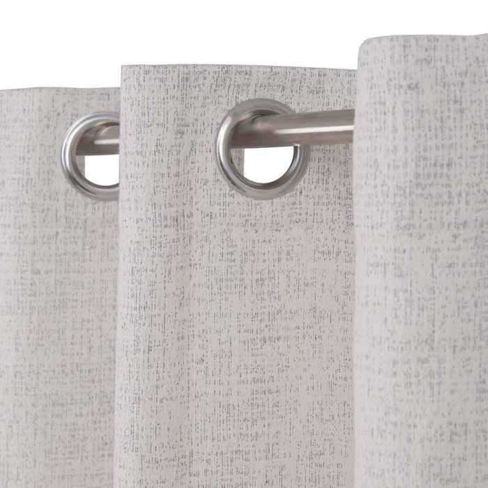 BigBuy Home Rideau Beige et Argent 140 x 260 cm BigBuy Home Rideau Beige et Argent 140 x 260 cm