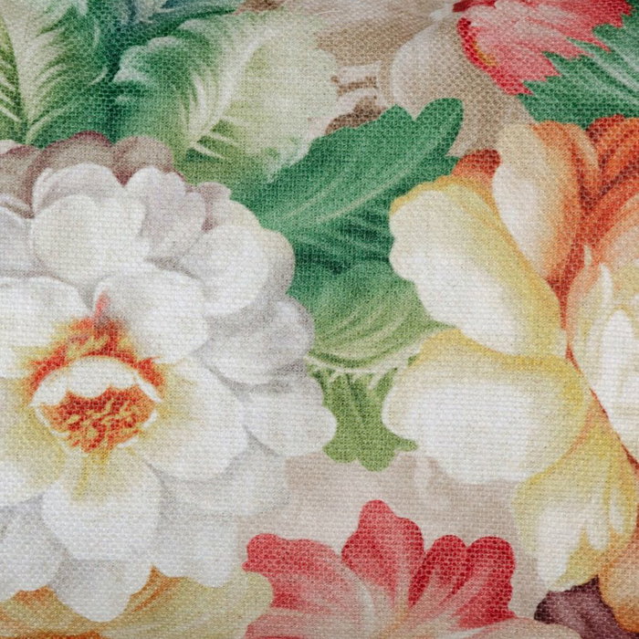 BigBuy Home Coussin Polyester Roses 45 x 30 cm
