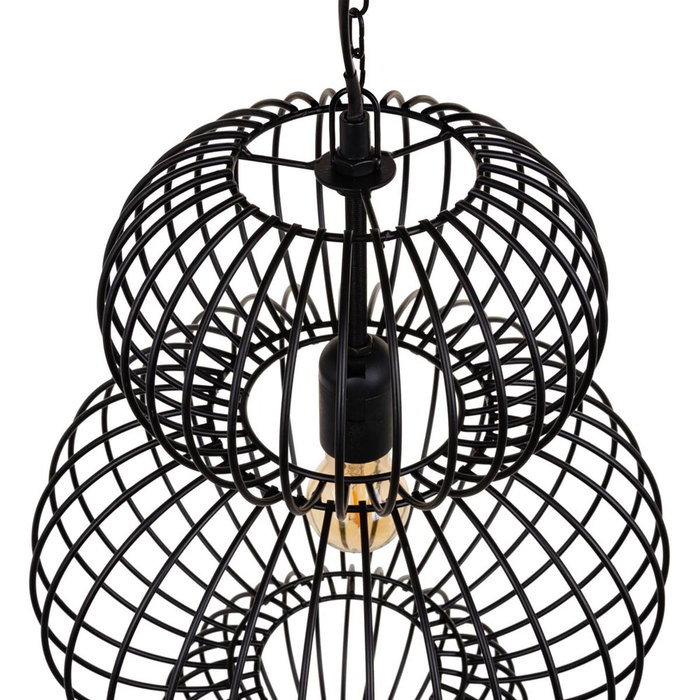 BigBuy Home Suspension 34 x 34 x 51 cm Noir Fer Ø 34 cm