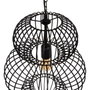 BigBuy Home Suspension 34 x 34 x 51 cm Noir Fer Ø 34 cm