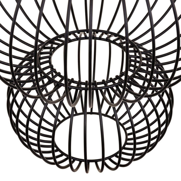 BigBuy Home Suspension 34 x 34 x 51 cm Noir Fer Ø 34 cm