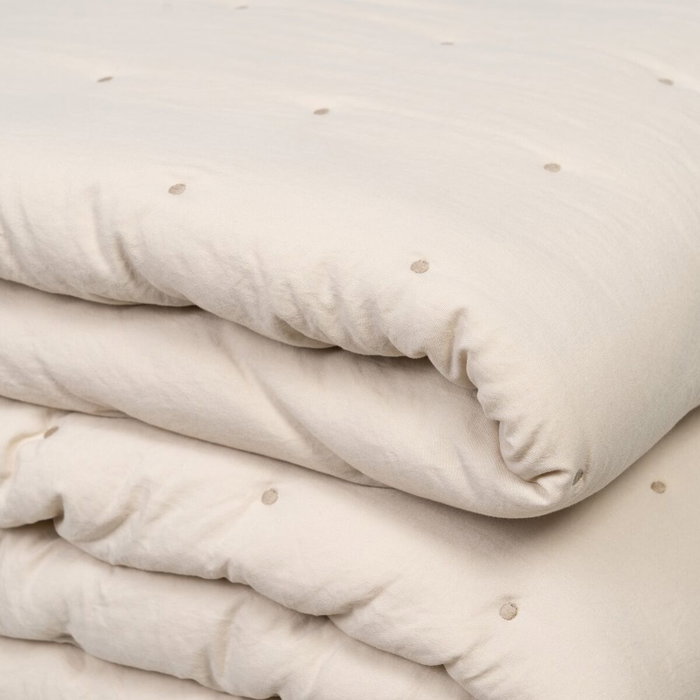 BigBuy Home Couvre-lit 230 x 280 cm Beige Rouge foncé