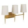 BigBuy Home Applique Murale Moderne Doré en Métal et Tissu Synthétique