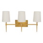 BigBuy Home Applique Murale Moderne Doré en Métal et Tissu Synthétique