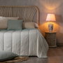 BigBuy Home Couvre-lit Bleu Crème 180 x 260 cm