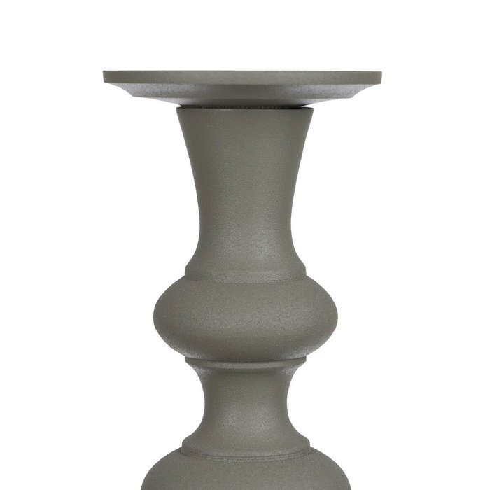 BigBuy Home Bougeoir 13 x 13 x 47 cm Aluminium Vert