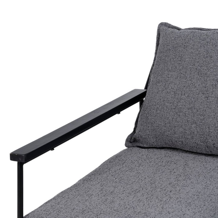 BigBuy Home Fauteuil Gris en Tissu Synthétique et Métal BigBuy Home Fauteuil Gris en Tissu Synthétique et Métal