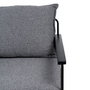 BigBuy Home Fauteuil Gris en Tissu Synthétique et Métal