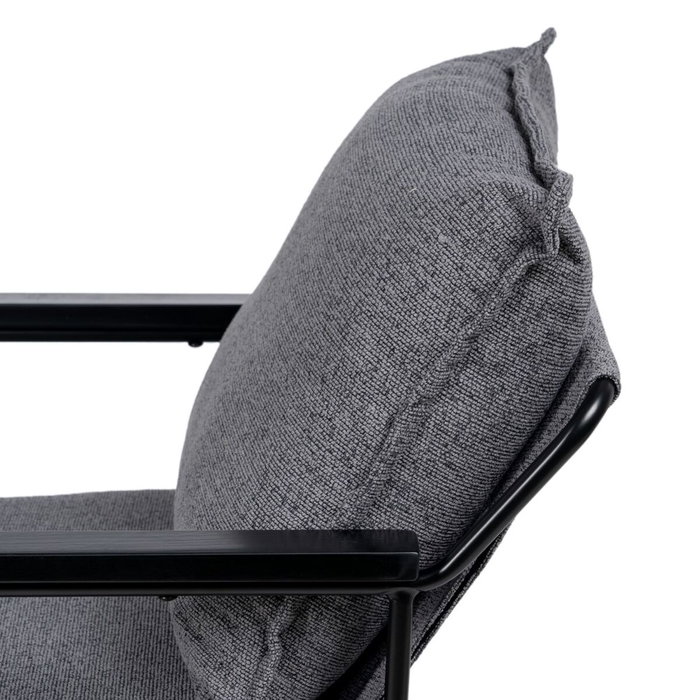 BigBuy Home Fauteuil Gris en Tissu Synthétique et Métal BigBuy Home Fauteuil Gris en Tissu Synthétique et Métal