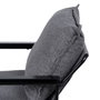 BigBuy Home Fauteuil Gris en Tissu Synthétique et Métal