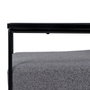 BigBuy Home Fauteuil Gris en Tissu Synthétique et Métal