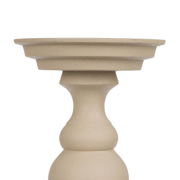 BigBuy Home Bougeoir Aluminium Crème 15 x 15 x 25 cm BigBuy Home Bougeoir Aluminium Crème 15 x 15 x 25 cm
