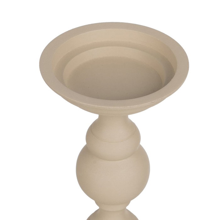 BigBuy Home Bougeoir Aluminium Crème 15 x 15 x 25 cm BigBuy Home Bougeoir Aluminium Crème 15 x 15 x 25 cm