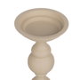 BigBuy Home Bougeoir Aluminium Crème 15 x 15 x 25 cm