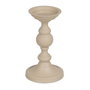 BigBuy Home Bougeoir Aluminium Crème 15 x 15 x 25 cm