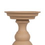 BigBuy Home Bougeoir 15 x 15 x 28 cm Beige Aluminium
