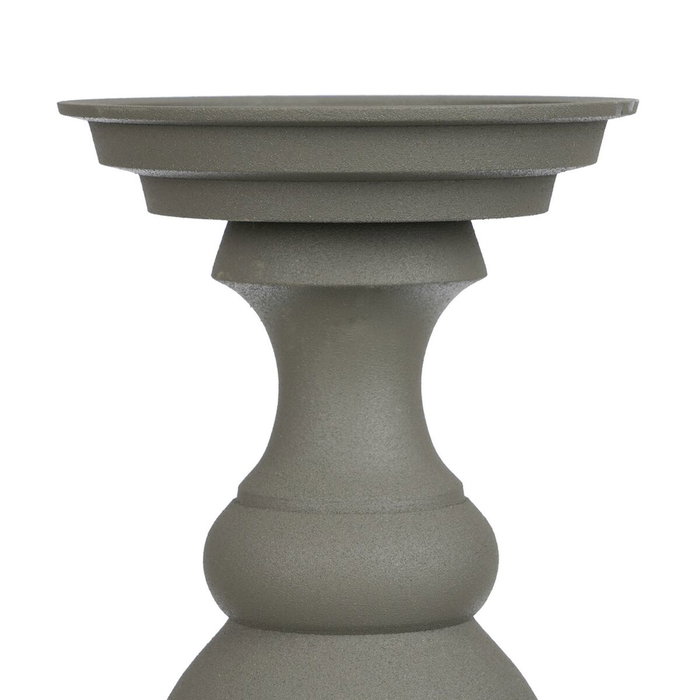 BigBuy Home Bougeoir Aluminium Vert 15 x 15 x 32 cm