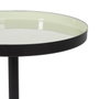 BigBuy Home Table d'appoint circulaire Noir et Vert en Fer
