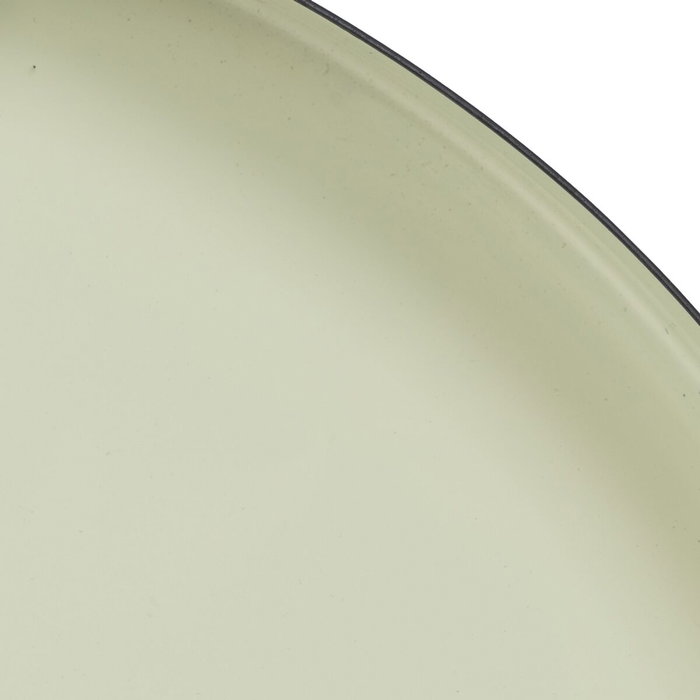 BigBuy Home Table d'appoint circulaire Noir Vert Fer