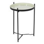 BigBuy Home Table d'appoint circulaire Noir Vert Fer