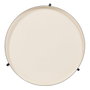 BigBuy Home Table d'appoint circulaire Noir et Crème en Fer