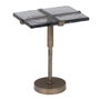 BigBuy Home Table d'appoint Verre Doré Métal