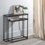 BigBuy Home Ensemble de meubles Noir Gris 84 x 26 x 78 cm