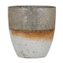 BigBuy Home Bougeoir 16 x 16 x 15 cm Verre Gris Blanc