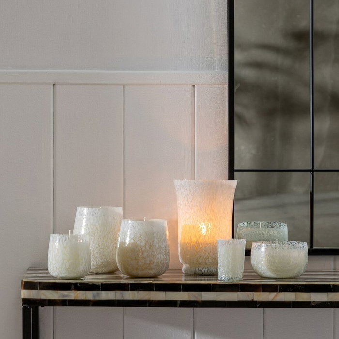 BigBuy Home Bougeoir Verre Blanc 10 x 10 x 10 cm BigBuy Home Bougeoir Verre Blanc 10 x 10 x 10 cm