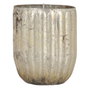 BigBuy Home Bougeoir Verre 9 x 9 x 10 cm Crème