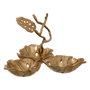 BigBuy Home Centre de Table Doré Aluminium 28,5 x 28,5 x 20 cm