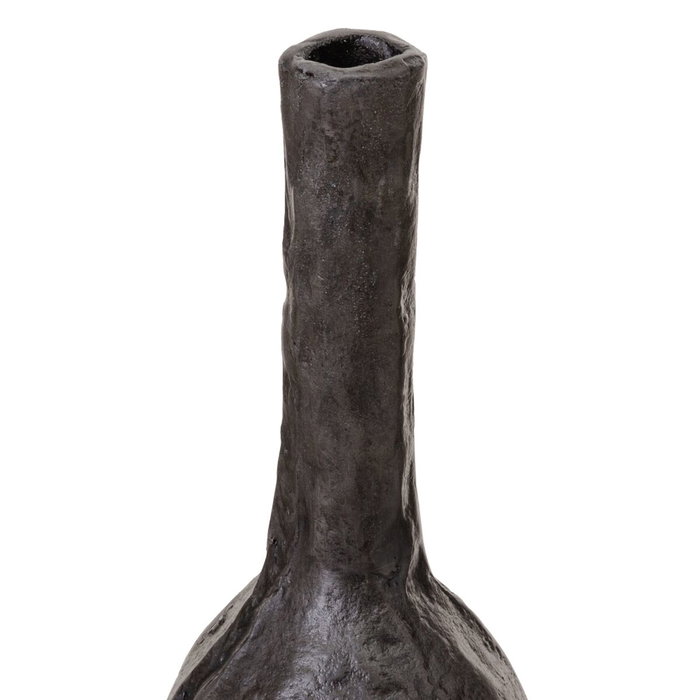 BigBuy Home Vase Gris Aluminium 9 x 9 x 44,5 cm BigBuy Home Vase Gris Aluminium 9 x 9 x 44,5 cm