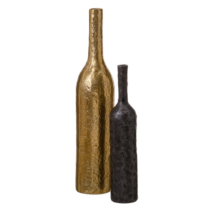 BigBuy Home Vase Gris Aluminium 9 x 9 x 44,5 cm BigBuy Home Vase Gris Aluminium 9 x 9 x 44,5 cm