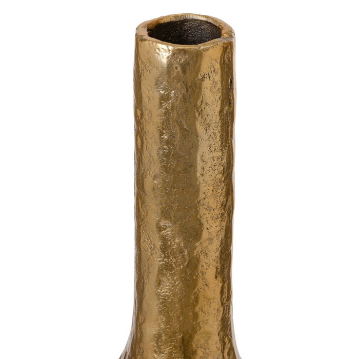 BigBuy Home Vase 12 x 12 x 61 cm Doré Aluminium BigBuy Home Vase 12 x 12 x 61 cm Doré Aluminium