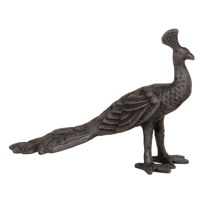 Figurine Décorative 19 x 6 x 13 cm Gris Paon Figurine Décorative 19 x 6 x 13 cm Gris Paon