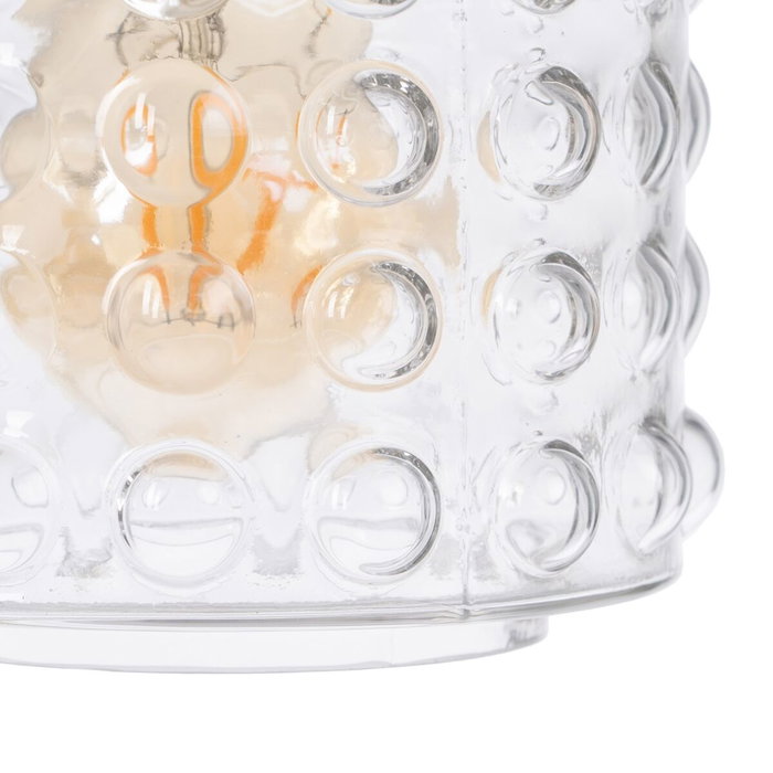 BigBuy Home Suspension Verre Métal 12 x 12 x 23 cm BigBuy Home Suspension Verre Métal 12 x 12 x 23 cm