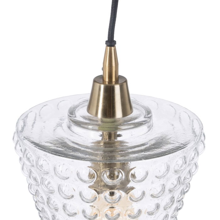 BigBuy Home Suspension Verre Métal 20 x 20 x 27 cm