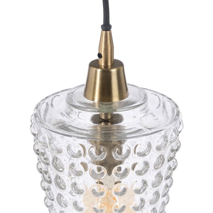 BigBuy Home Suspension Verre Métal 17 x 17 x 31 cm