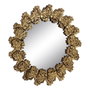 BigBuy Home Miroir mural Doré 79 x 3 x 79 cm