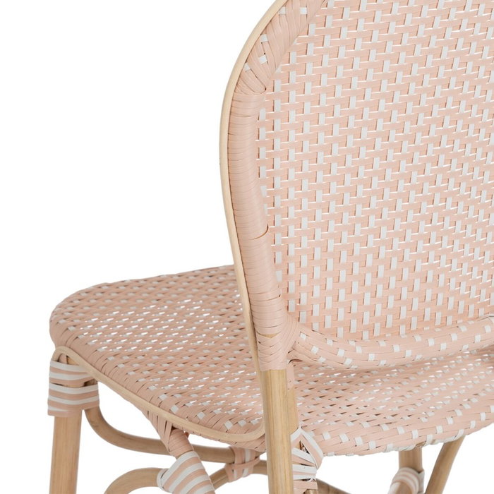 BigBuy Home Chaise de Salle à Manger en Rotin Beige Naturel