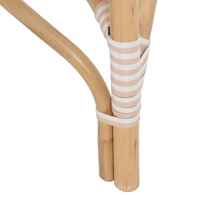 BigBuy Home Chaise de Salle à Manger en Rotin Beige Naturel
