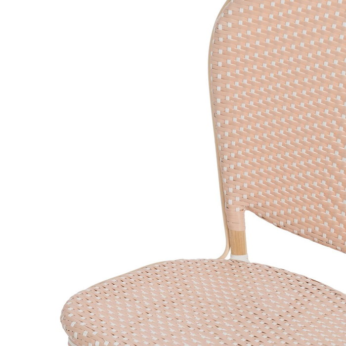 BigBuy Home Chaise de Salle à Manger en Rotin Beige Naturel