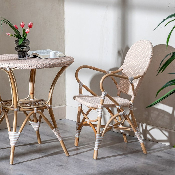 BigBuy Home Chaise de Salle à Manger 57 x 62 x 90 cm Naturel Beige Rotin