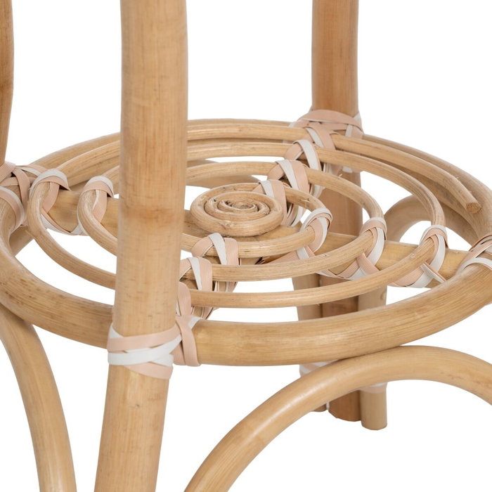 BigBuy Home Table d'appoint ronde en rotin Naturel Beige BigBuy Home Table d'appoint ronde en rotin Naturel Beige