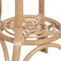 BigBuy Home Table d'appoint ronde en rotin Naturel Beige