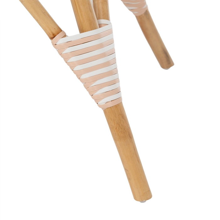 BigBuy Home Table d'appoint en Rotin Beige Naturel