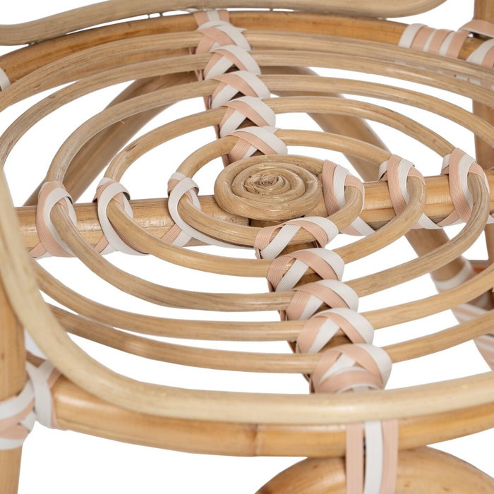 BigBuy Home Table d'appoint en Rotin Beige Naturel