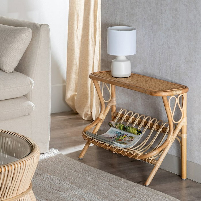 BigBuy Home Table d'appoint RATÁN Naturel BigBuy Home Table d'appoint RATÁN Naturel